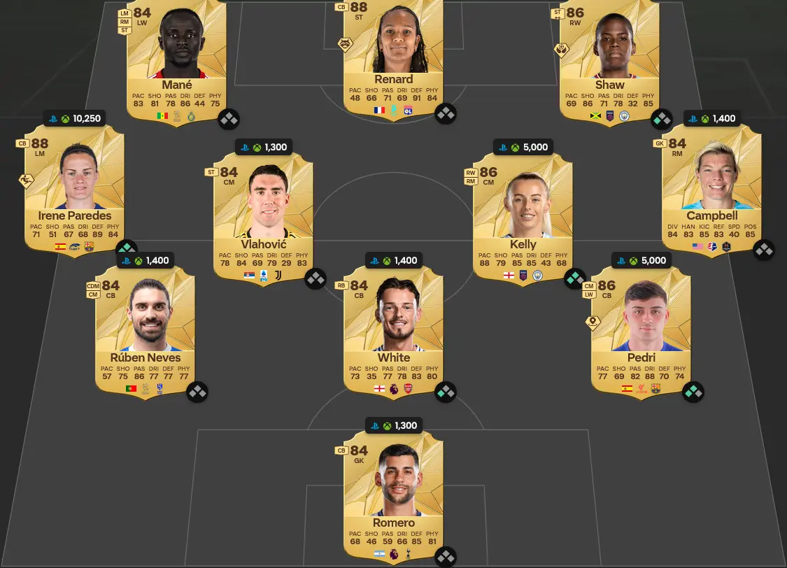 Soluzione Premier League SBC Cole Palmer Winter Wildcards.