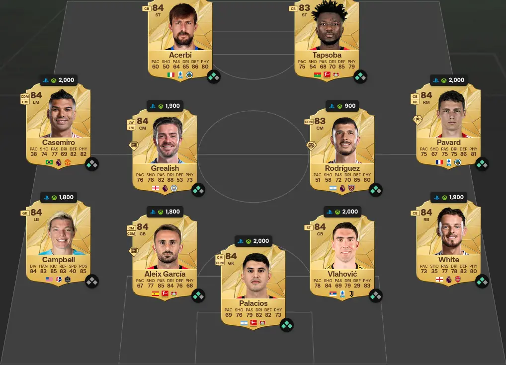 Soluzione Rosa Con Valutazione 84 SBC Scott McTominay Winter Champions.