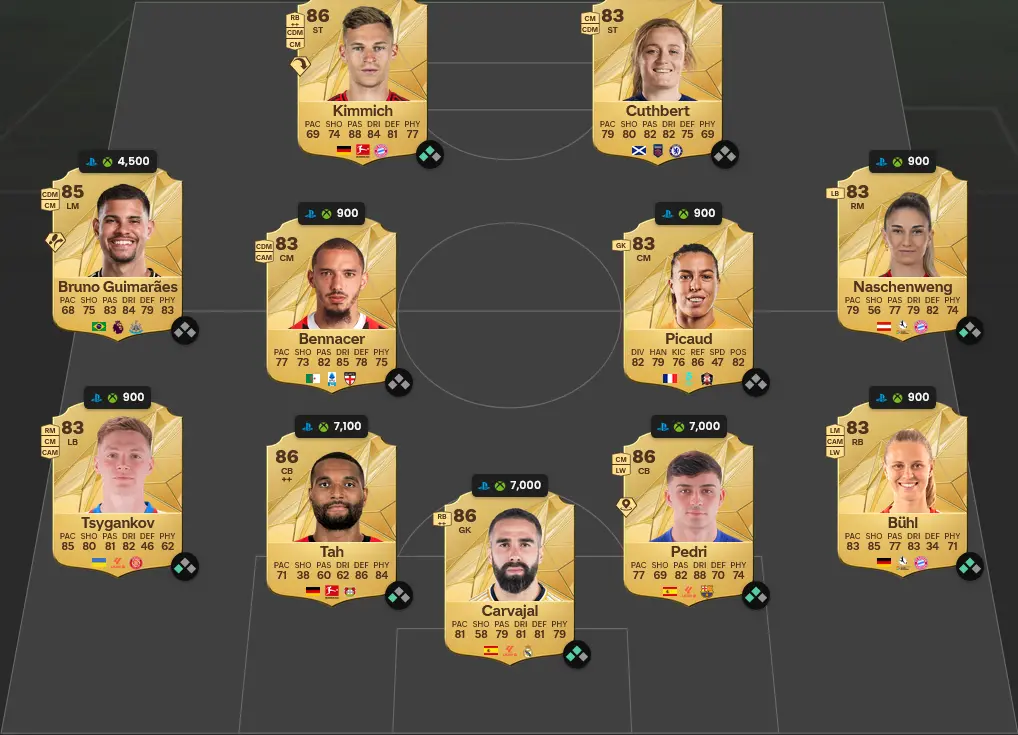 Soluzione Rosa Con Valutazione 85 SBC Riyad Mahrez Globetrotters.