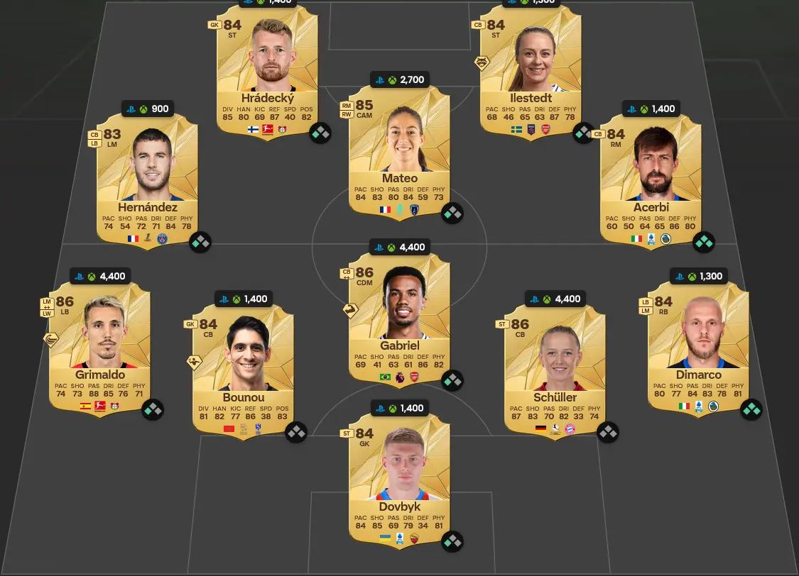Soluzione Les Bleus SBC Robert Pirรจs Winter Wildcards Icona.
