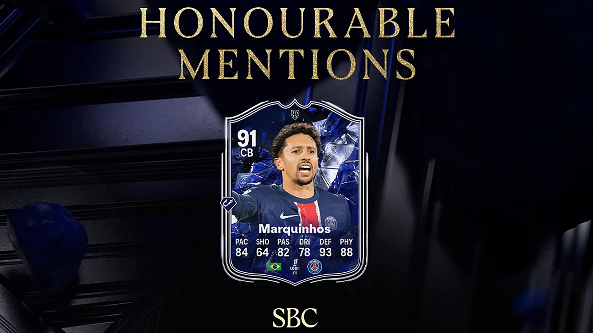 Cover SBC Marquinhos Homourable Mentions Fc 25