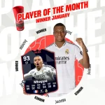 Cover SBC Mbappe POTM January laLiga Fc 25