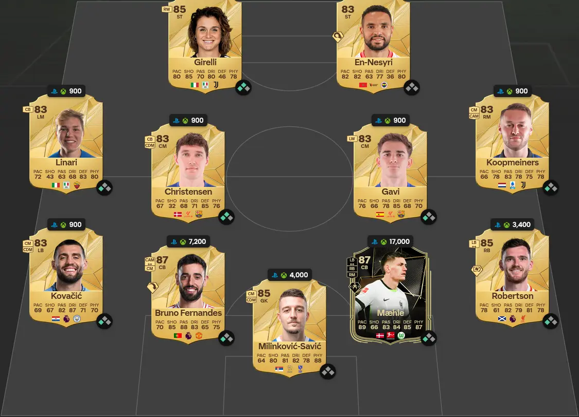 Soluzione Forma Smagliante SBC Lautaro Martínez Menzioni D'Onore TOTY.