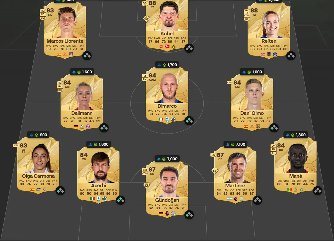 Soluzione Rosa Con Valutazione 86 SBC Sadio Mané Moments.
