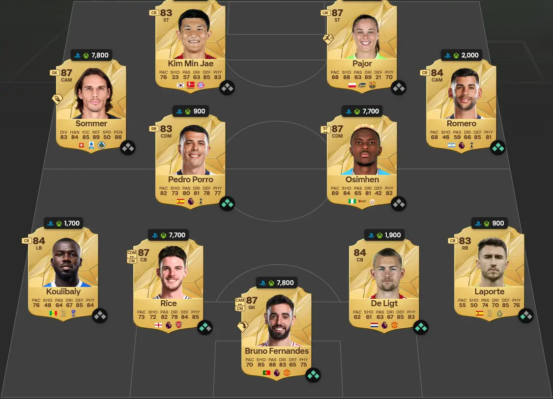 Soluzione Rosa Con Valutazione 86 SBC Lautaro Martínez Menzioni D'Onore TOTY.
