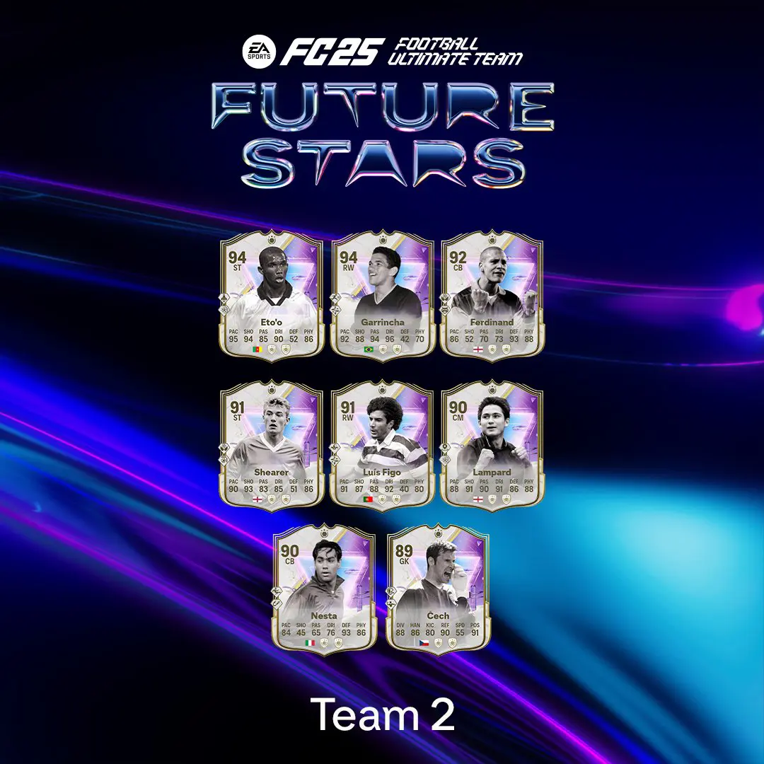 EA FC 25 Team 2 Icon Future Stars Elenco Carte Seconda Squadra Stelle Del Futuro