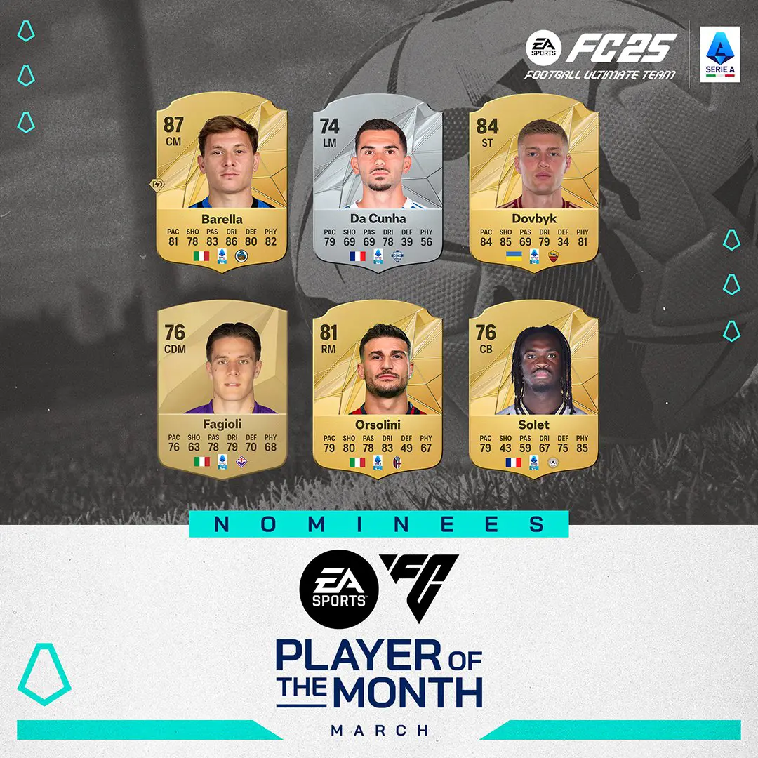 EA FC 25 Candidati POTM Serie A Di Marzo Vota Il Migliore.