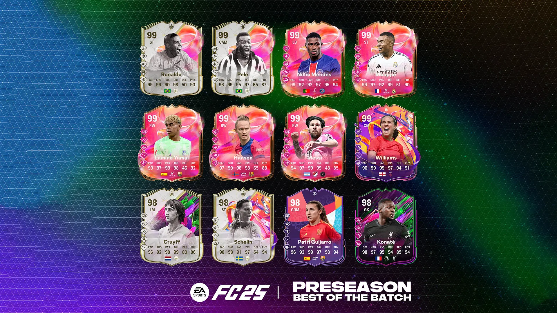 ea fc 25 team 1 best of campagne pre season lista carte della prima squadra