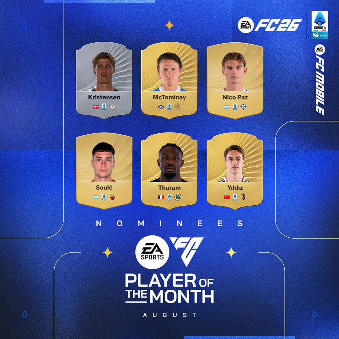 EA FC 26 Lista Candidati POTM Serie A Di Agosto Vota Il Migliore.
