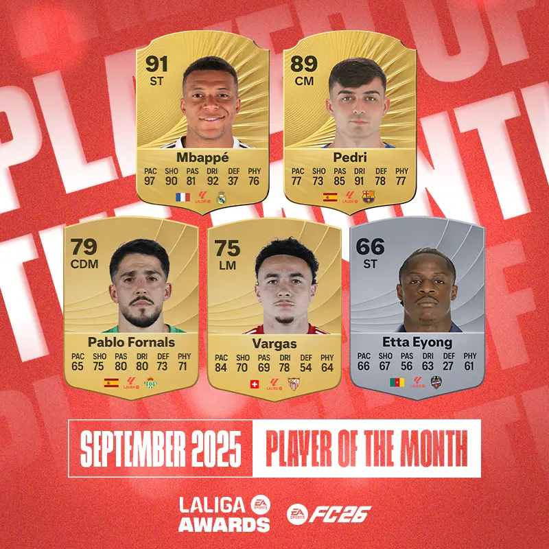 EA FC 26 Elenco Candidati POTM LaLiga Di Settembre Vota Il Giocatore Migliore.