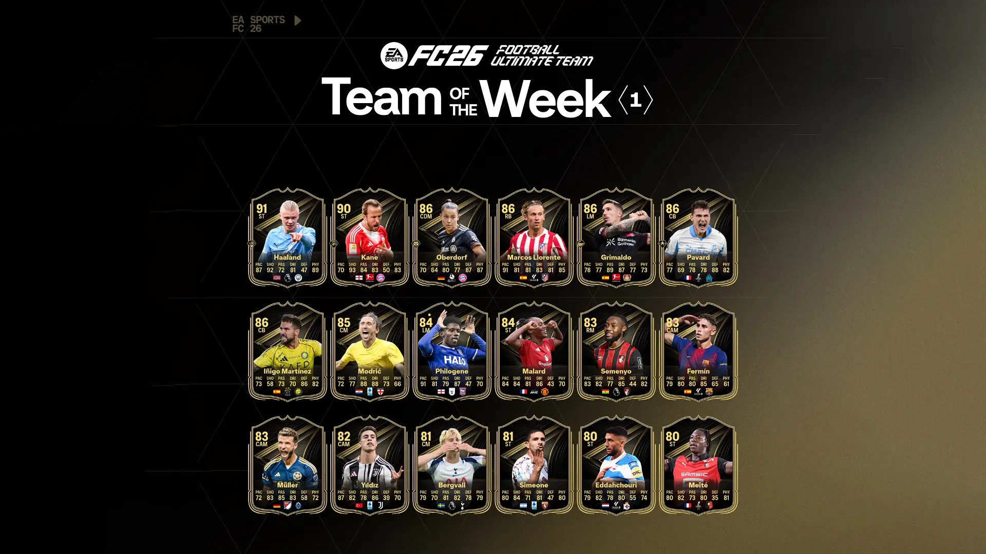Cover TOTW 1 EA FC 26