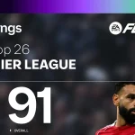 Cover Top 26 Premier League Ratings Ultimate Team EA FC 26