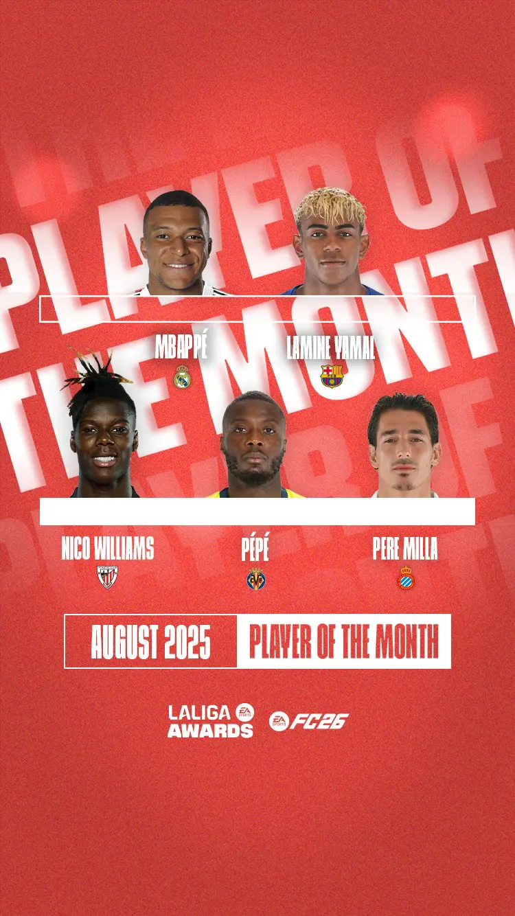EA FC 26 Elenco Candidati POTM LaLiga Di Agosto Vota Il Giocatore Migliore.
