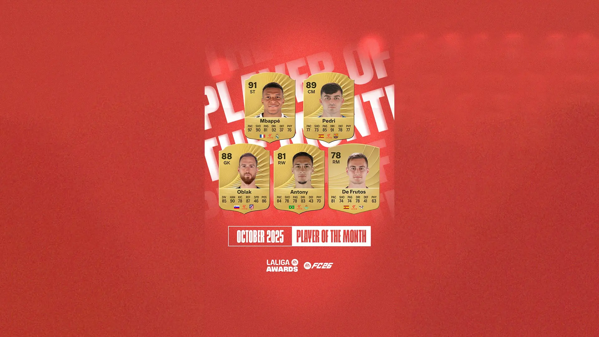 EA FC 26 Elenco Candidati POTM LaLiga Di Ottobre Vota Il Giocatore Migliore EA FC 26 Elenco Candidati POTM LaLiga Di Ottobre Vota Il Giocatore Migliore