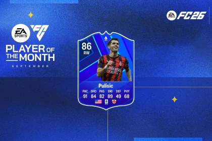 Cover Pulisic Player Of The Month Prediction EA FC 26