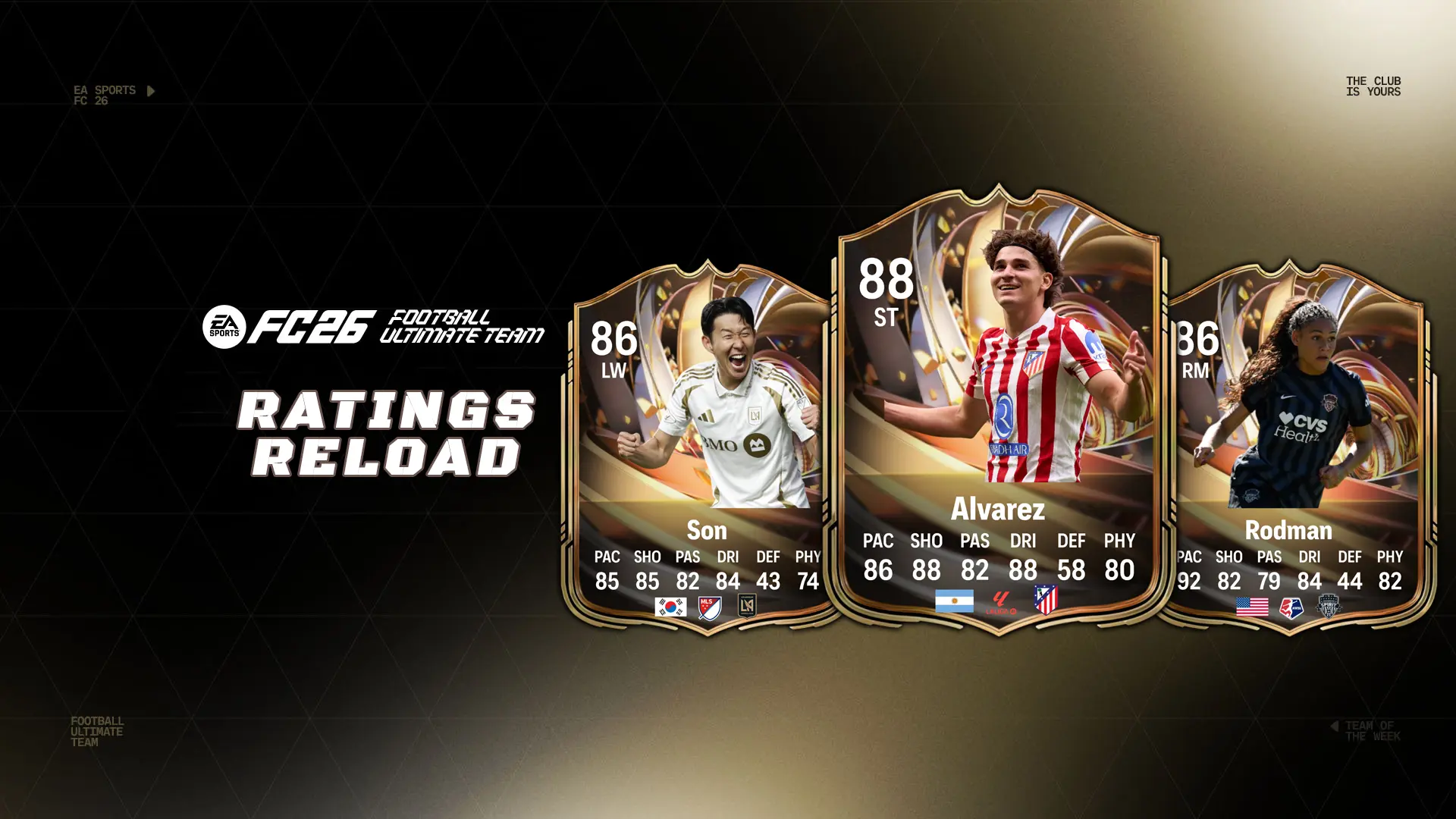 ea fc 26 team ratings reload lista carte della nuova squadra