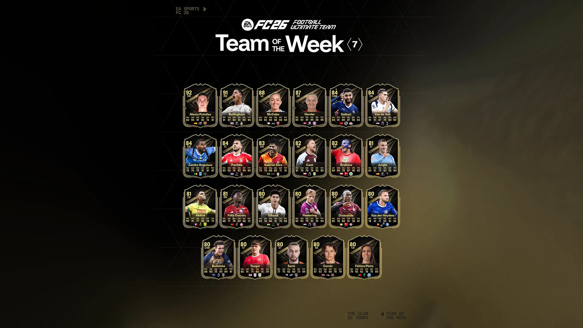 Cover TOTW 7 EA FC 26