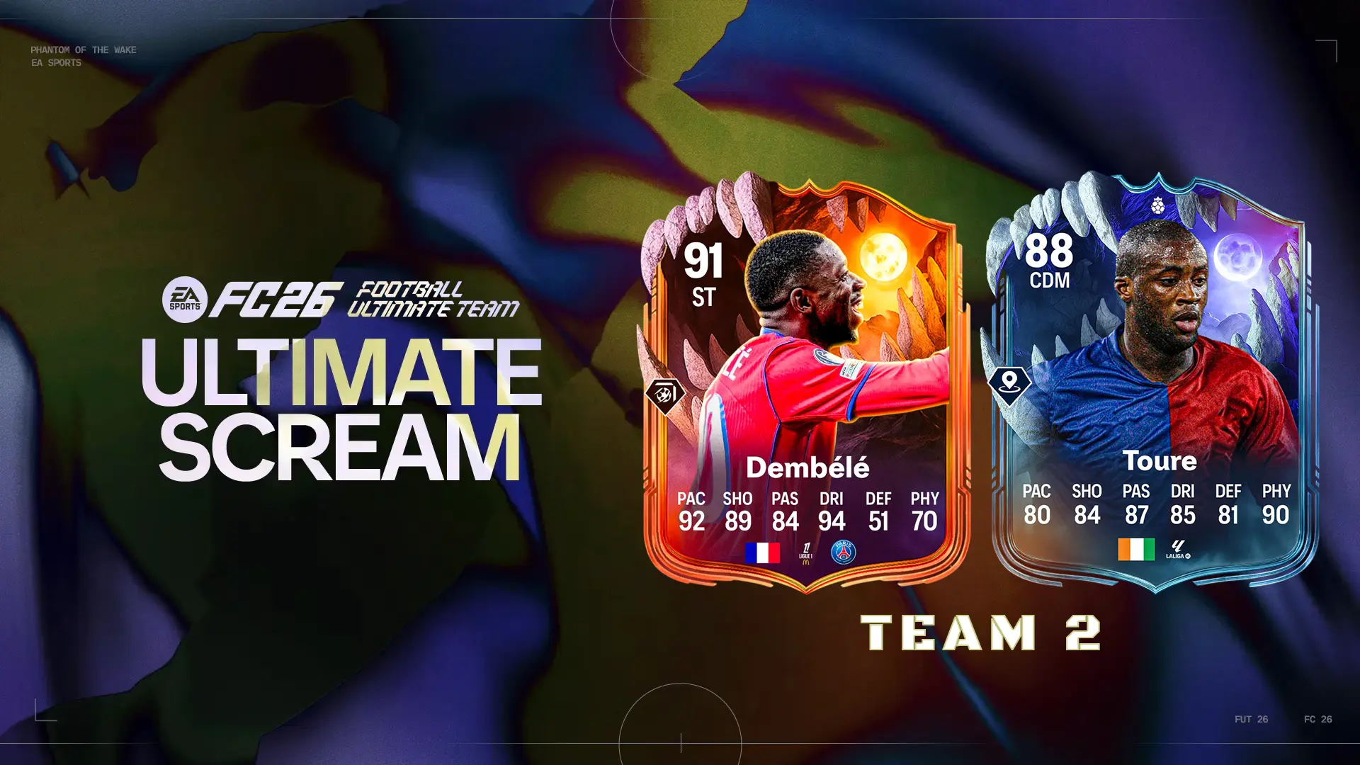 ea fc 26 team 2 ultimate scream elenco carte della seconda squadra di halloween