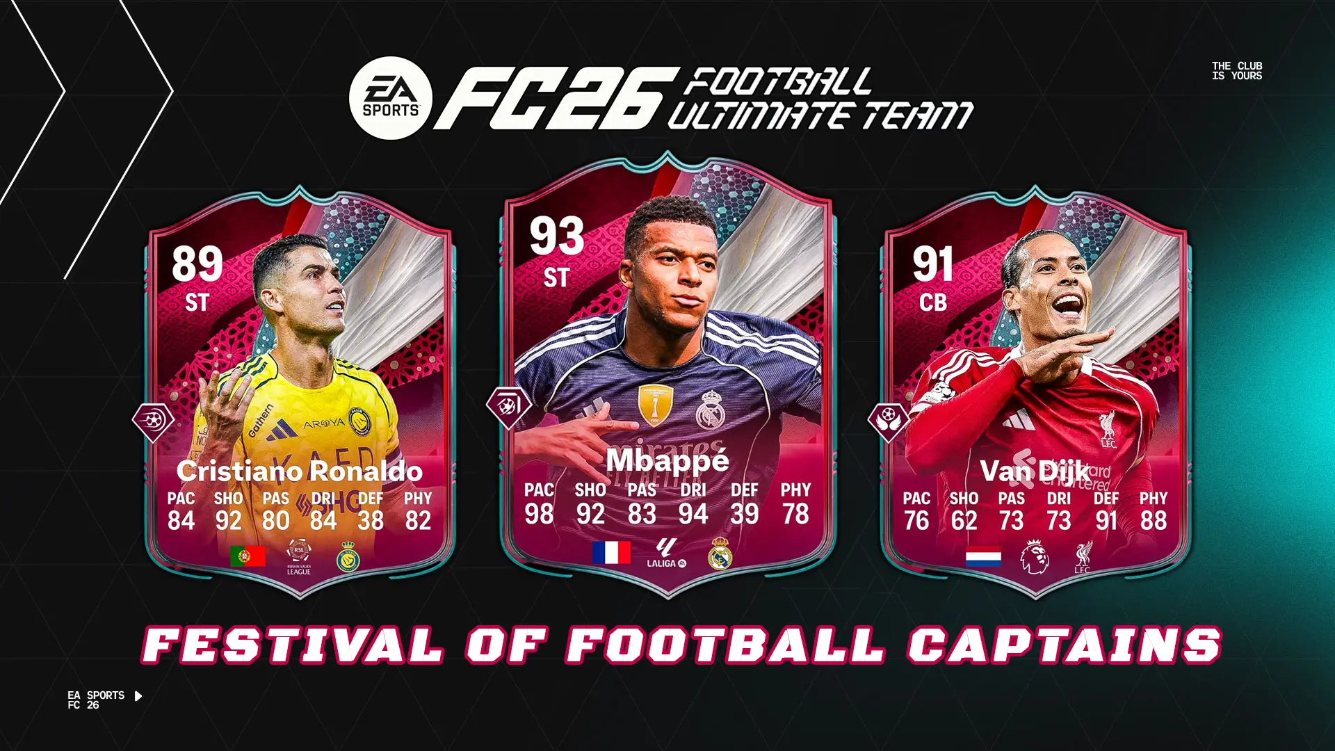 EA FC 26 Team Festival Of Football Captains Lista Carte Della Prima Squadra