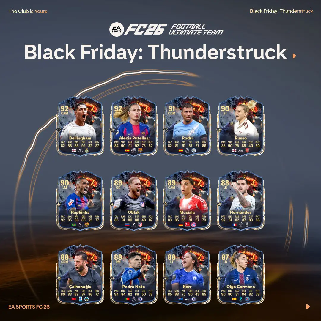Team 1 Thunderstruck Black Friday EA FC 26