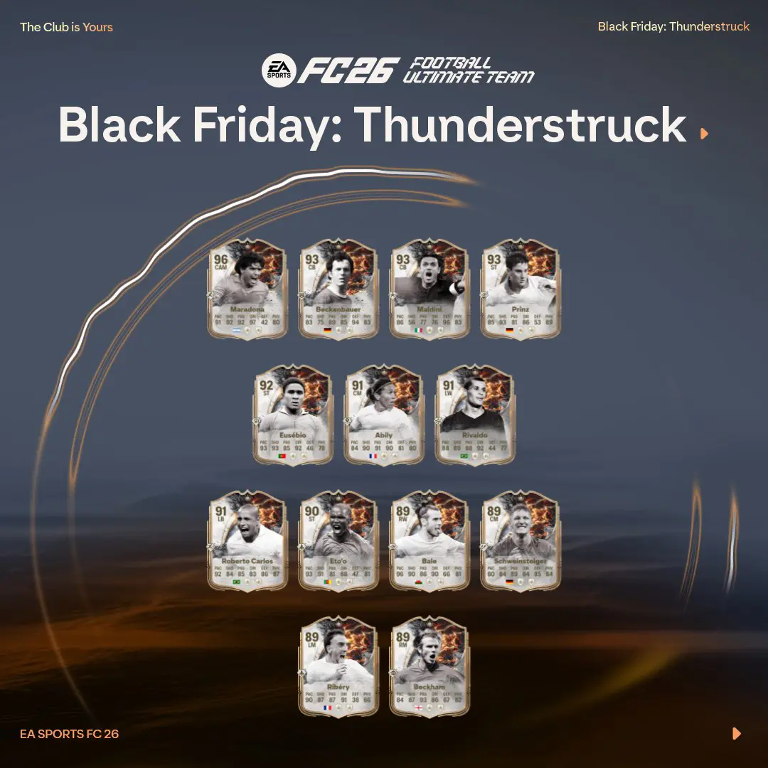 Team 3 Thunderstruck Black Friday EA FC 26