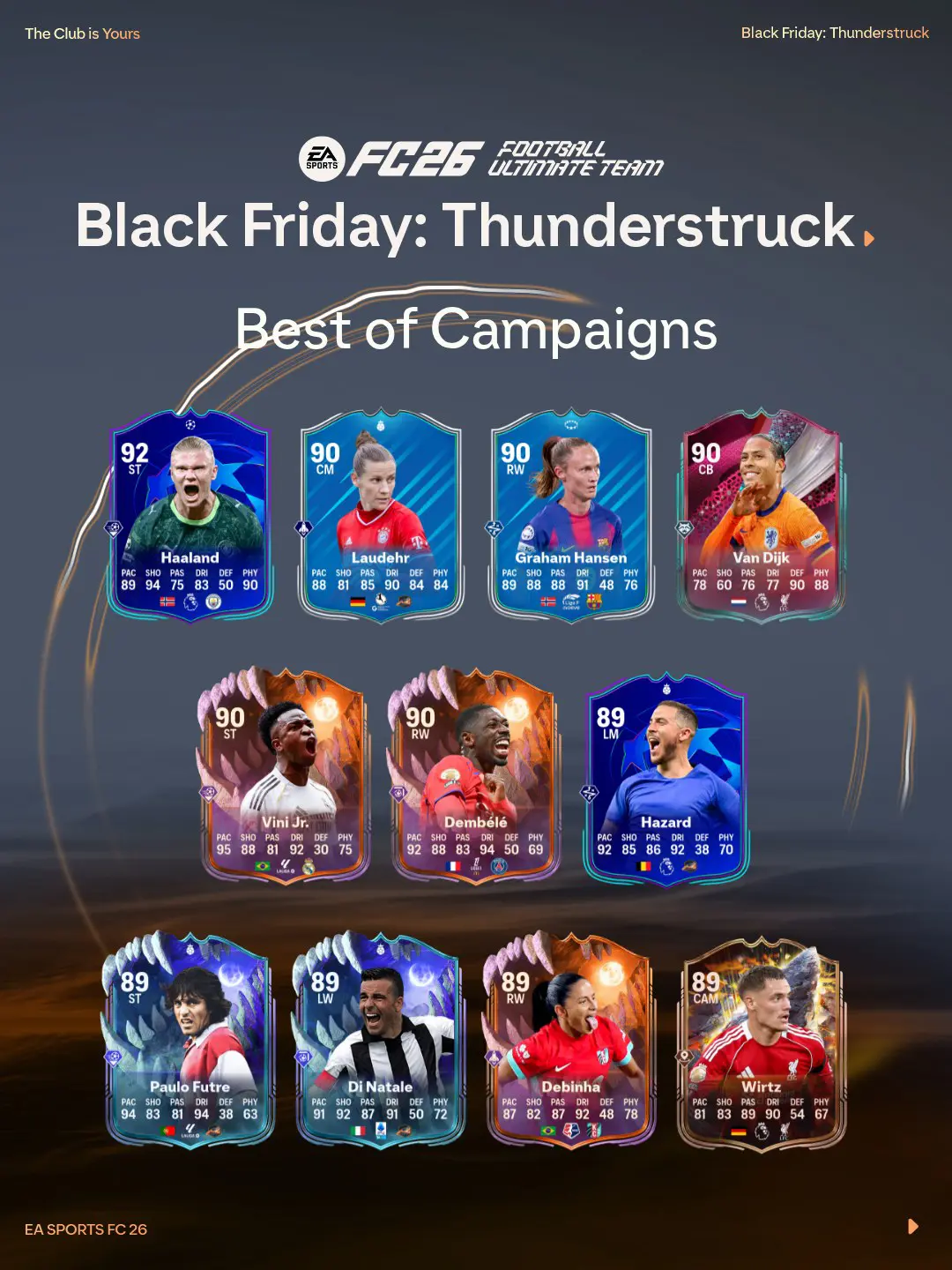 EA FC 26 Best Of Campagne Black Friday Lista Carte Migliori Inserite Nelle Promo Della Stagione.