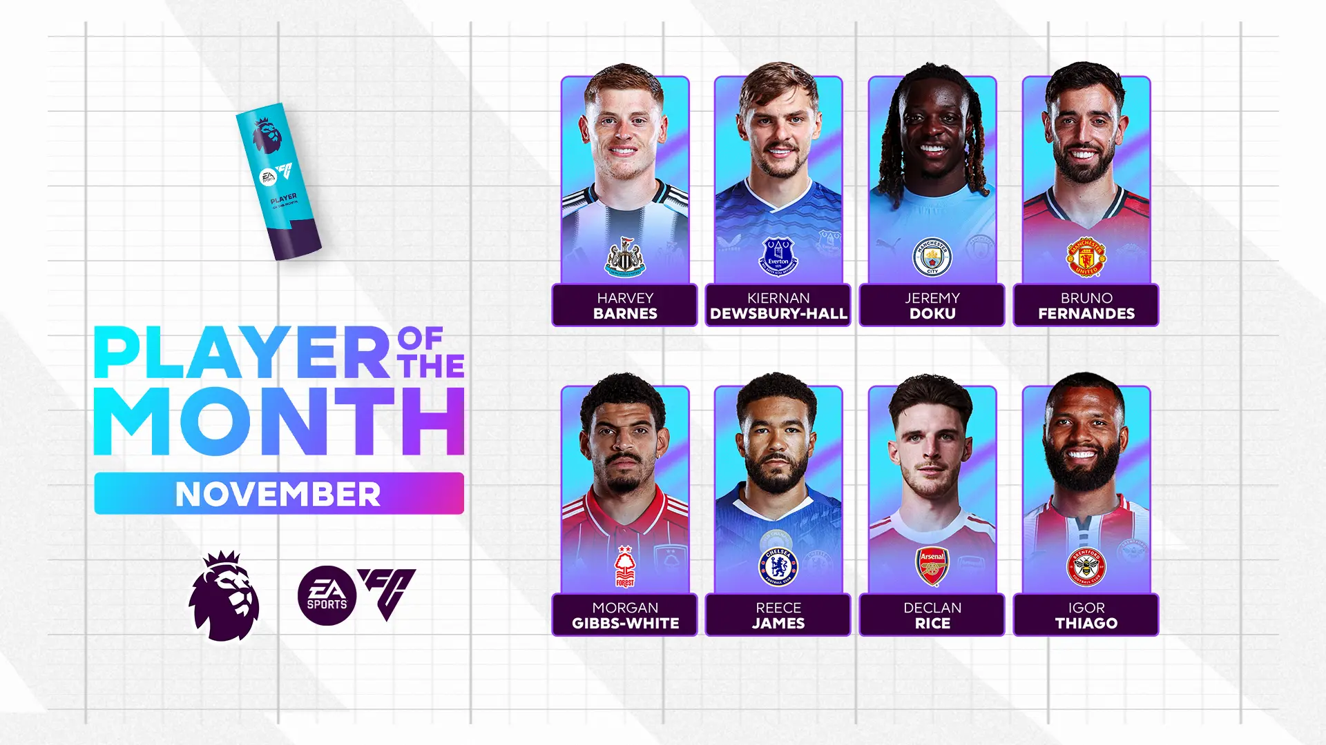 ea fc 26 lista candidati potm premier league di novembre vota il giocatore migliore