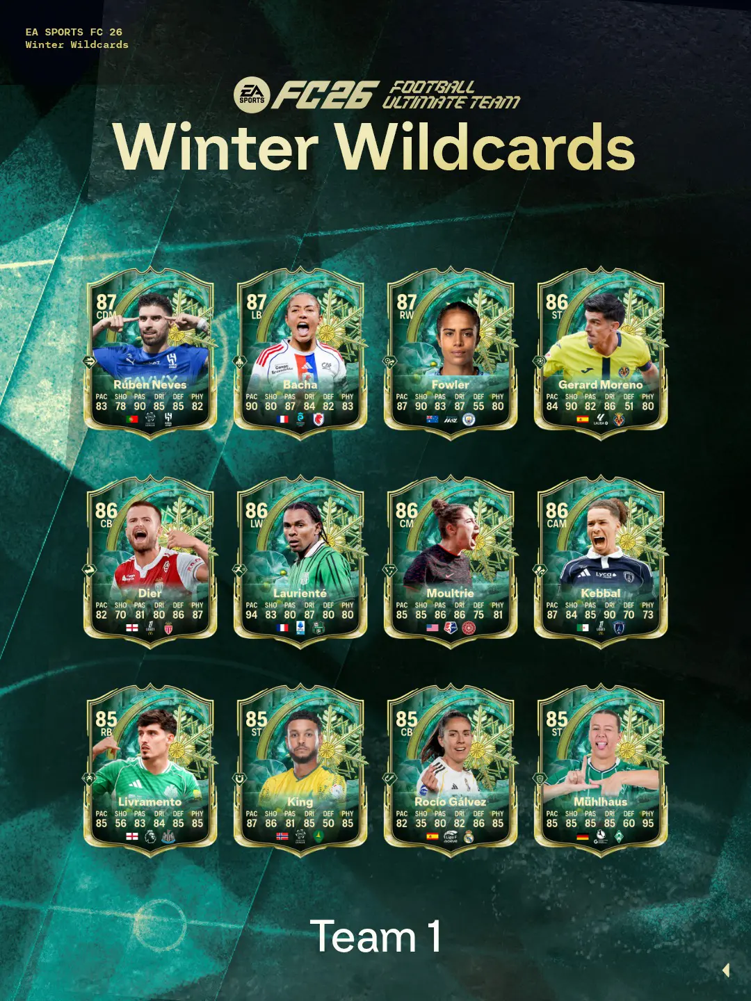 Team 1 Winter WildCards EA FC 26 V2