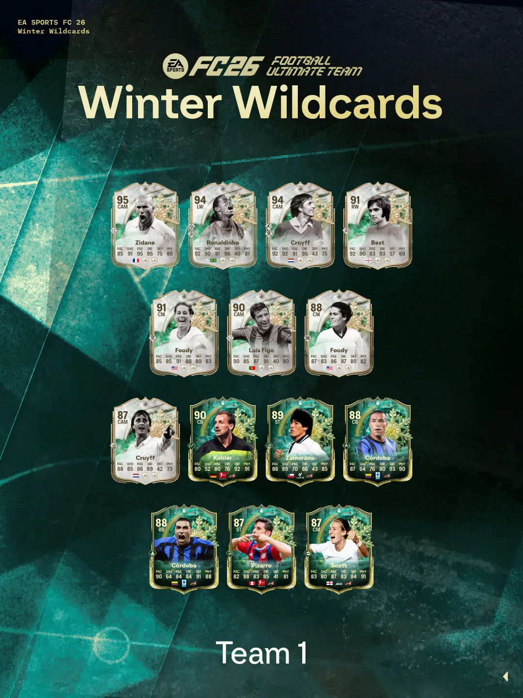 Team 1 Winter WildCards EA FC 26 V3