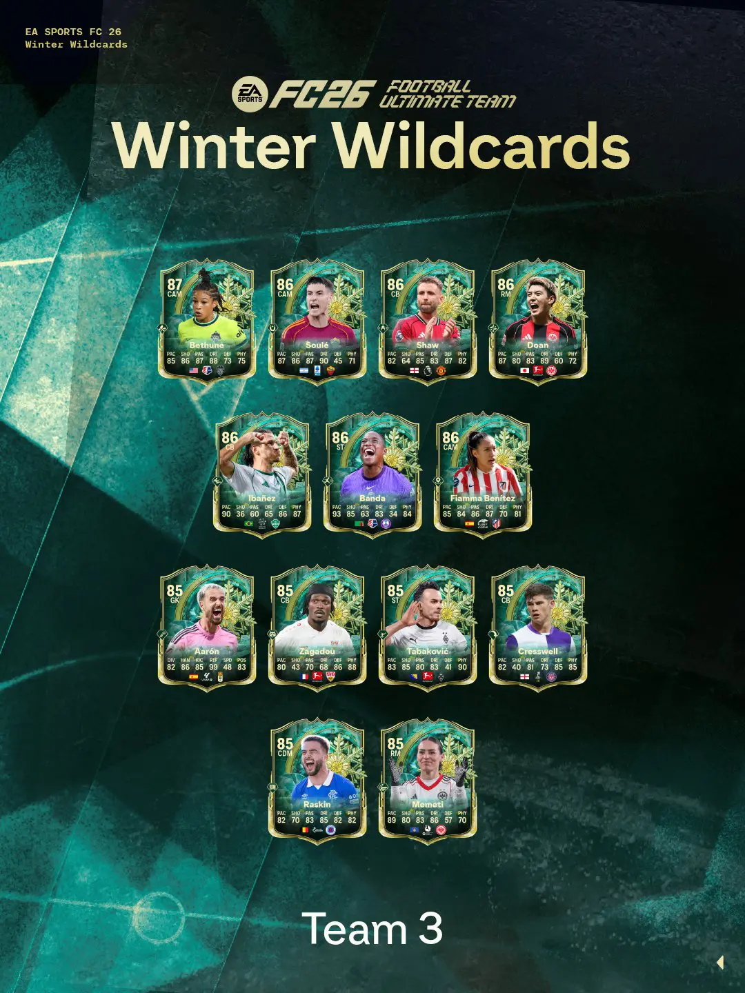 Team 3 Winter Wildcards EA FC 26 Image 2