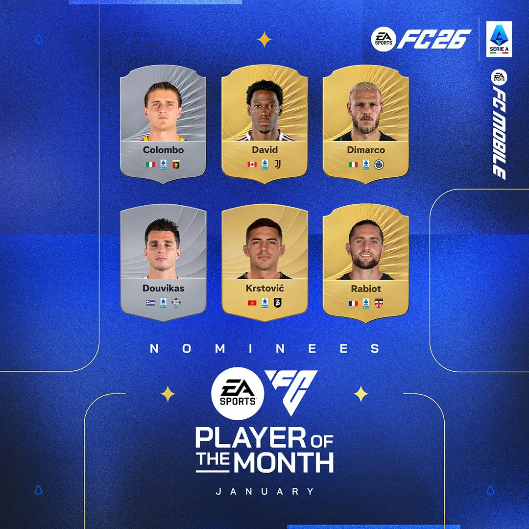 EA FC 26 Elenco Candidati POTM Serie A Di Gennaio Vota Il Migliore.