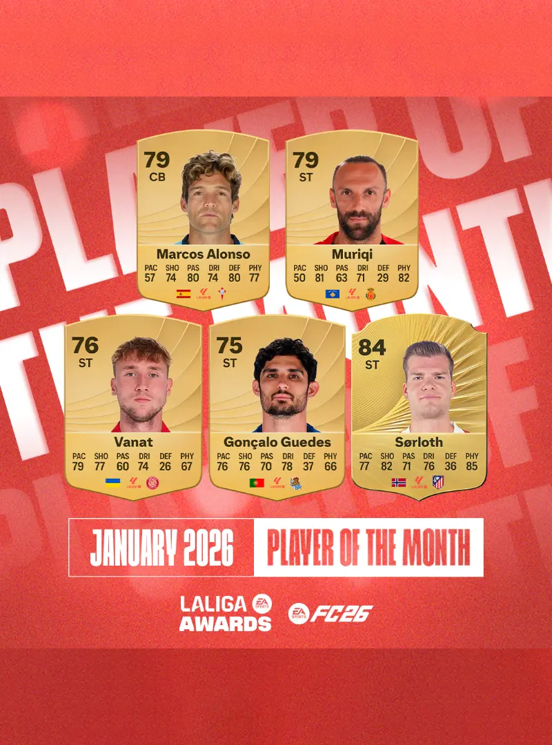 EA FC 26 Elenco Candidati POTM LaLiga Di Gennaio Vota Il Giocatore Migliore.