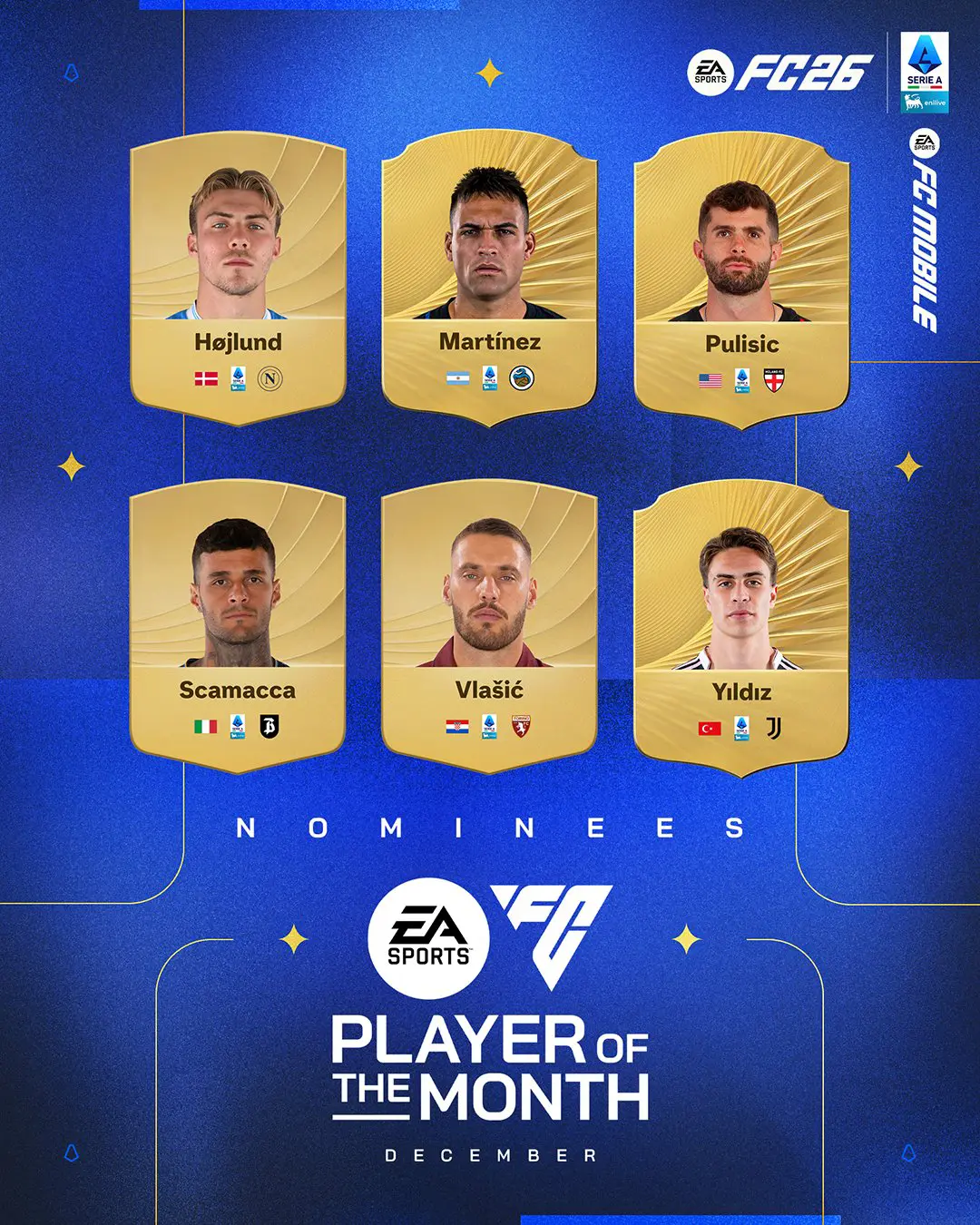 EA FC 26 Lista Candidati POTM Serie A Di Dicembre Vota Il Migliore.