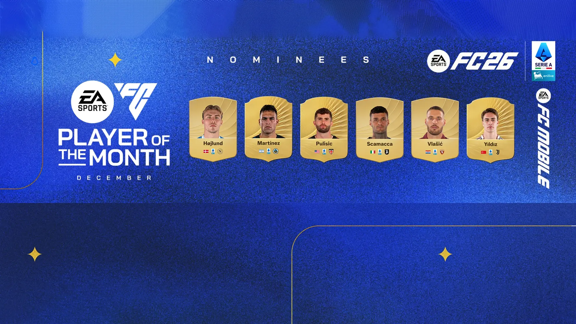 Cover Candidati POTM Serie A Dicembre EA FC 26