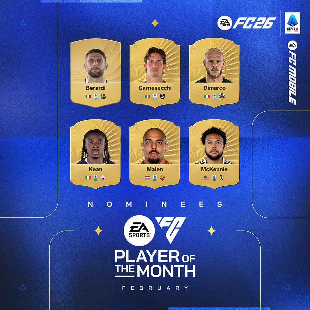 EA FC 26 Lista Candidati POTM Serie A Di Febbraio Vota Il Migliore