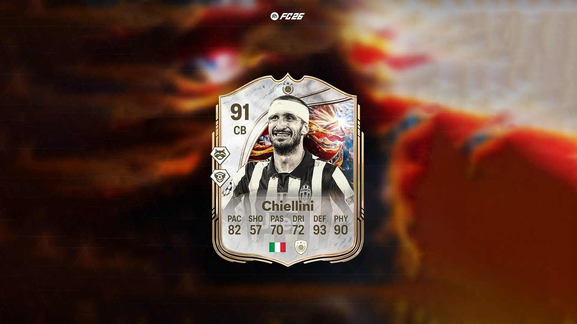 Cover Giorgio Chiellini Knockout Royalty Icon Prediction EA FC 26