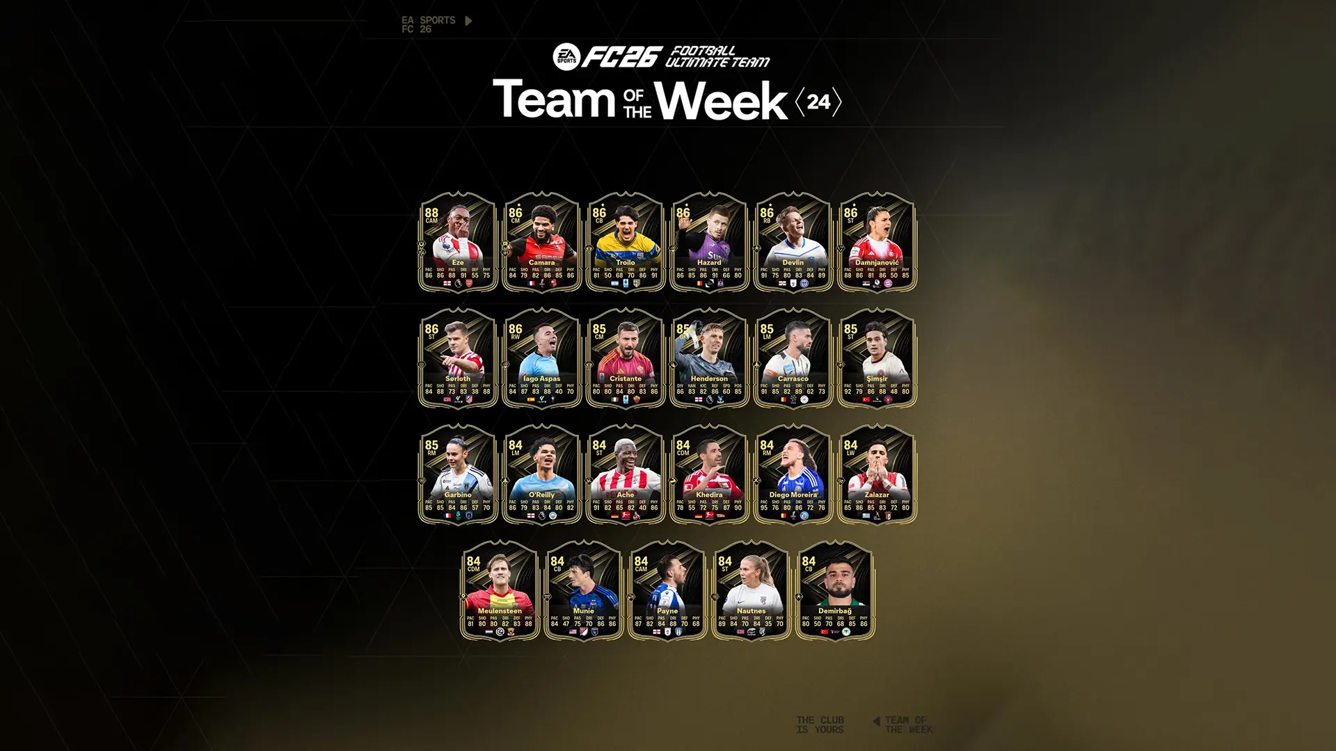 Cover TOTW 24 EA FC 26
