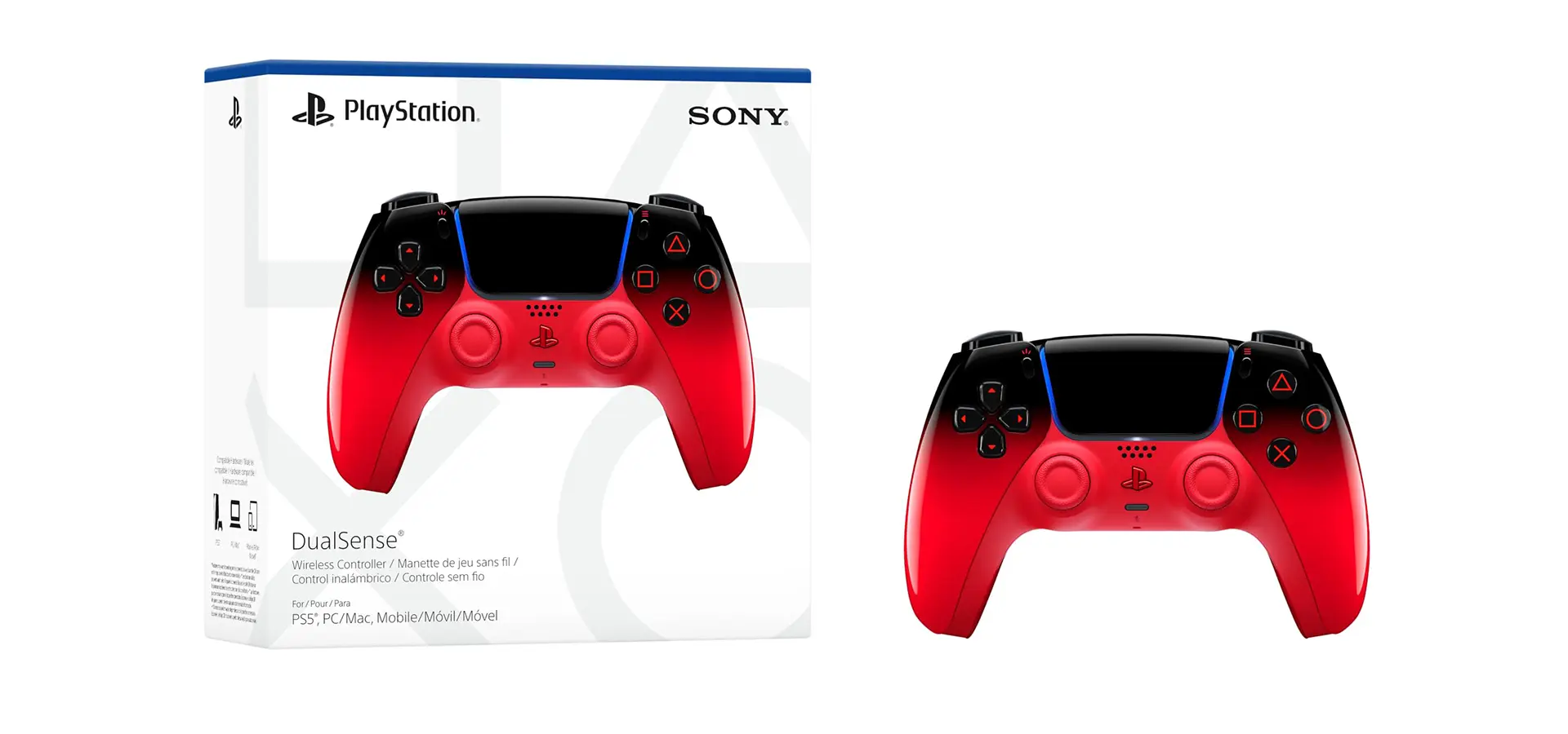 Cover Controller Dualsense Techno Red PlayStation 5