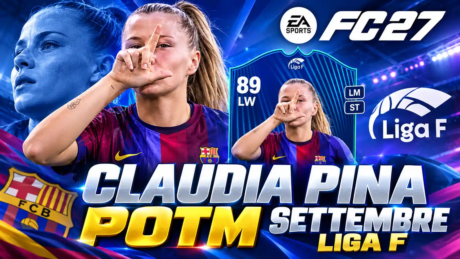 Claudia Pina POTM Settembre Liga F 1600x900