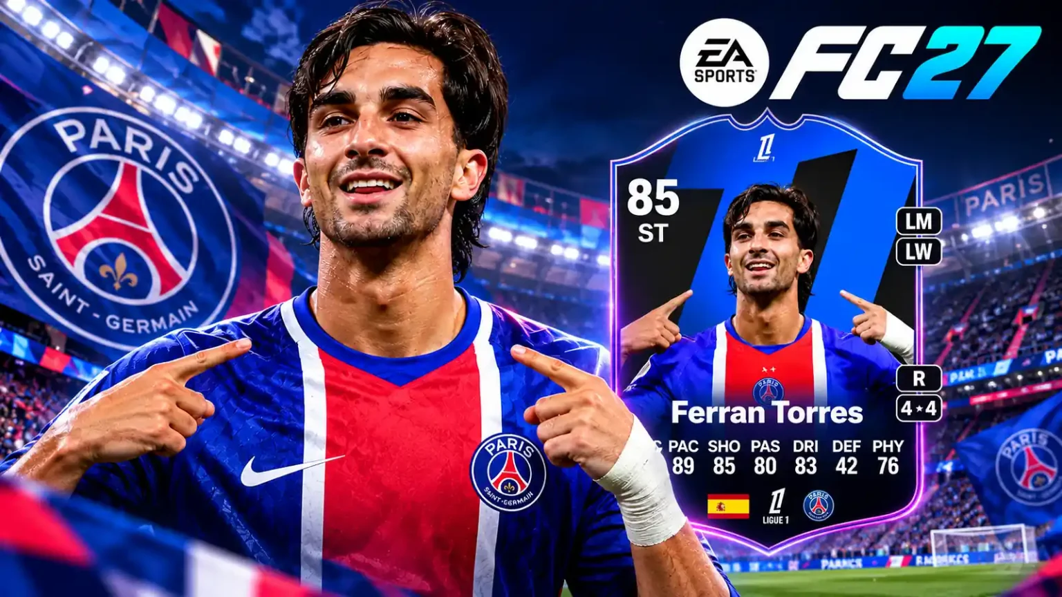 Ferran Torres POTM Ligue 1 Settembre EA FC 27 1600x900